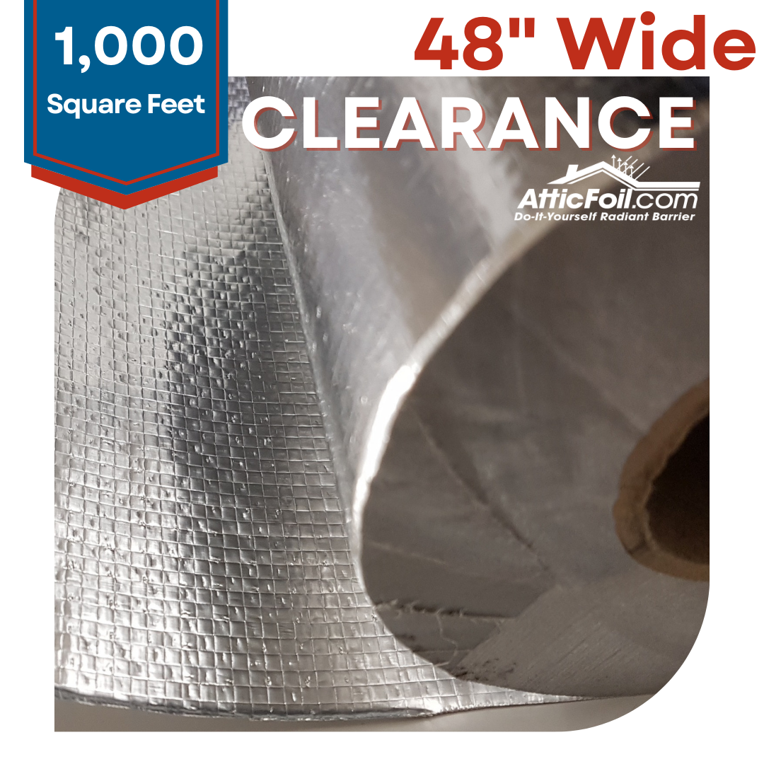 Clearance 48&quot; Wide AtticFoil™ Radiant Barrier Foil – AtticFoil 