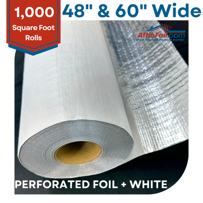 Perforated Radiant Barrier Foil + White Perforated