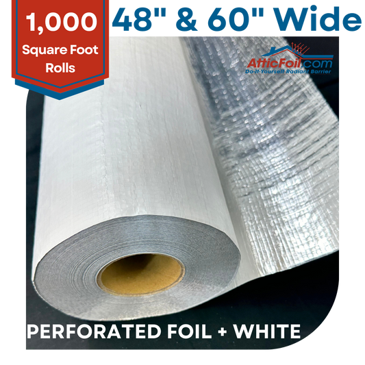 Perforated Radiant Barrier Foil + White Perforated