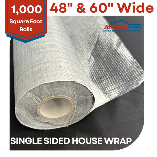 Perforated Single Sided Radiant Barrier Foil House Wrap