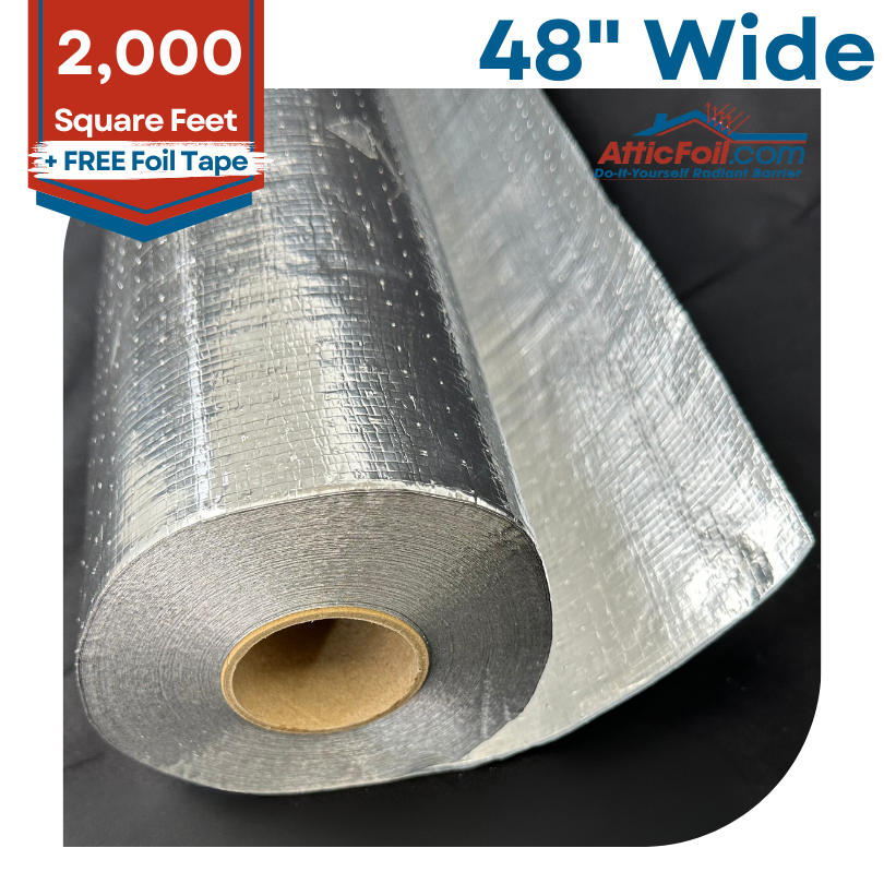 48" Wide Perforated Original AtticFoil™ Radiant Barrier Foil - Best Selling