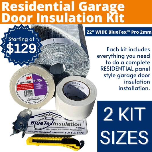 BlueTex™ Residential Garage Door Insulation Kits