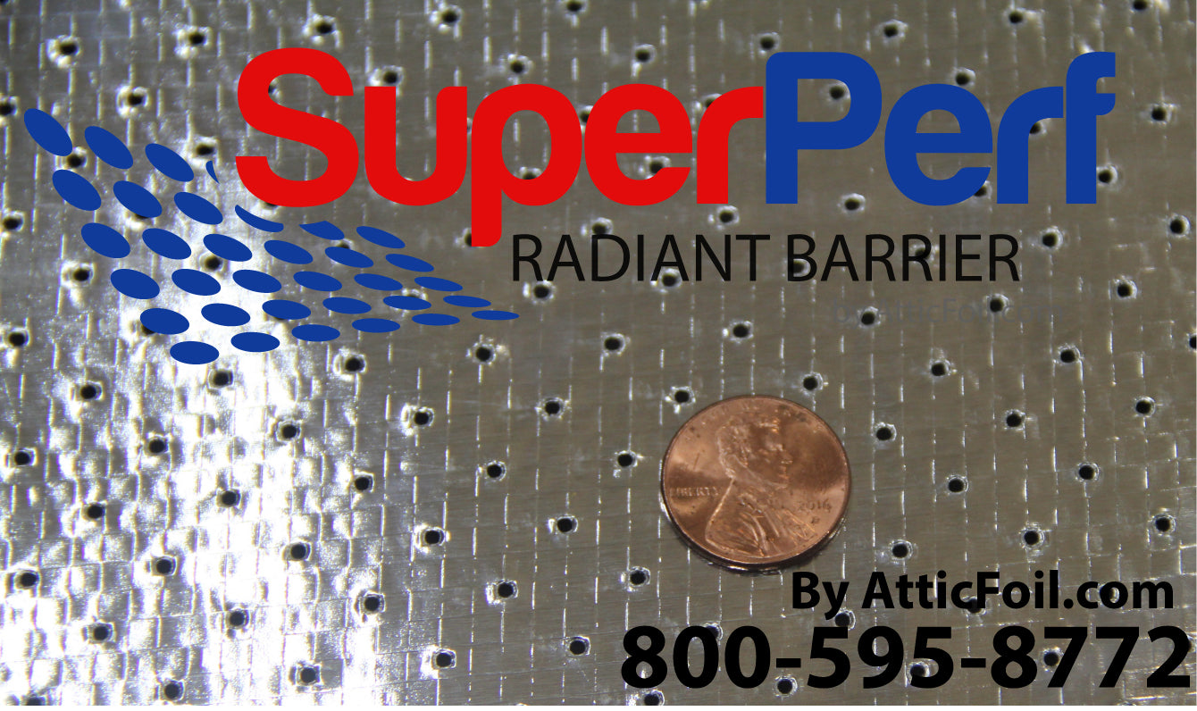 45" Wide SuperPerf AtticFoil for Over Insulation