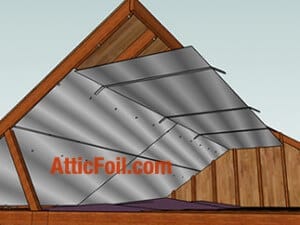 Flat Top Install Atticfoil Radiant Barrier Do It Yourself Professional Grade Radiant Barrier